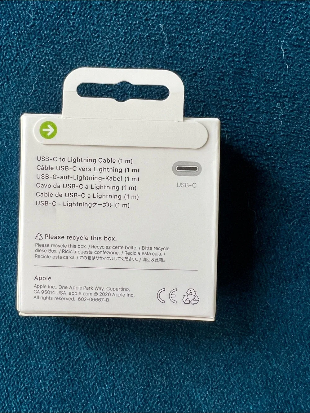 Apple USB-C to Lightning Cable - White